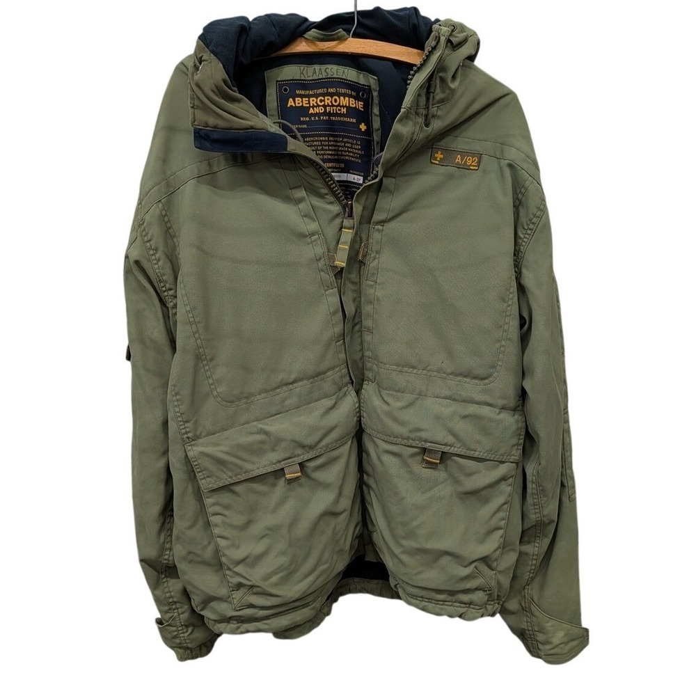 Vintage Abercrombie & Fitch Men's Green All-Purpose Jacket Military Parka- XL